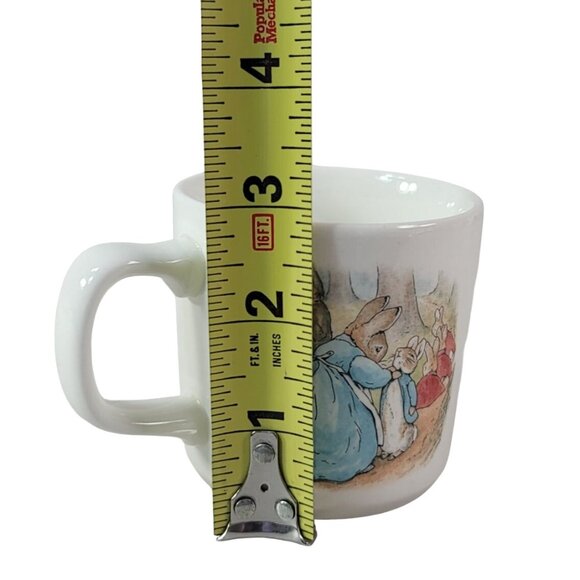 Wedgwood Beatrix Potter Peter Rabbit Cup Mug White 3" Once Upon a Time 1991 VTG - Picture 10 of 11